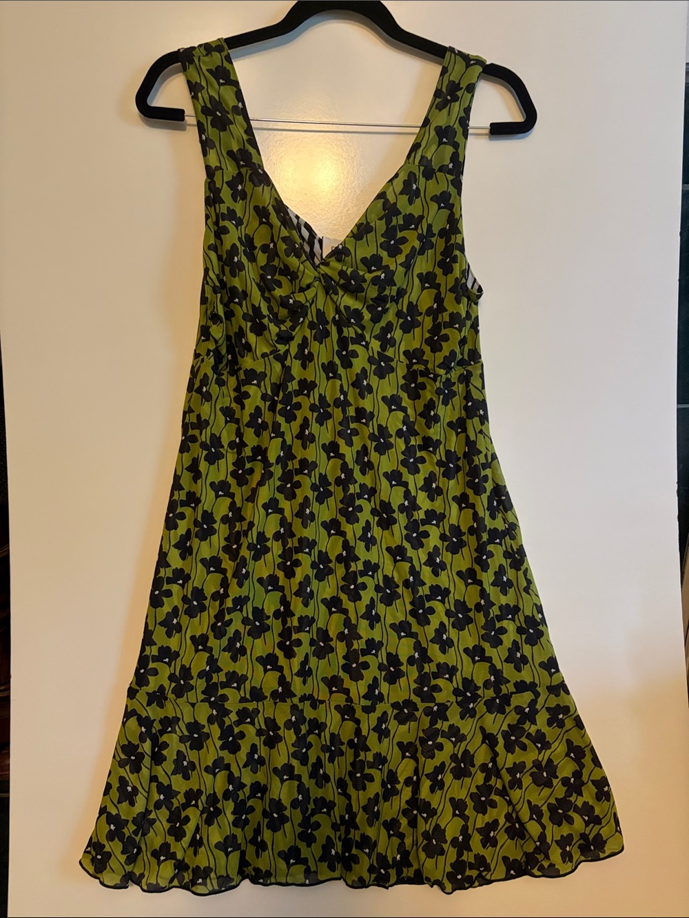 CAbi 6392 Samba Reversable Green Black & White Dress Size M medium
